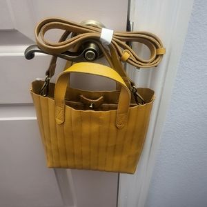 The Mini Transport Crossbody: Bubble Pleat Edition